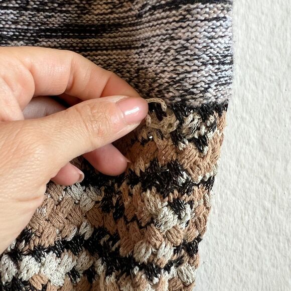 VERONICA BEARD Cecily Wool Blend Puff Sleeve Beige Cardigan Sweater Womens Large - Picture 11 of 11